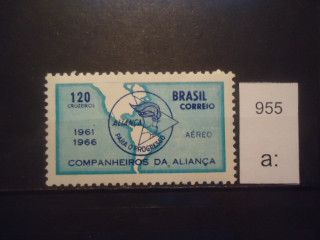 Фото марки Бразилия 1966г **