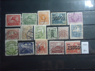 Фото марки Польша 1927г Набор марок