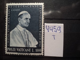 Фото марки Ватикан 1964г **