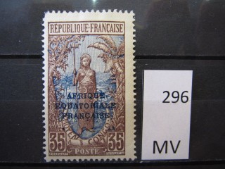 Фото марки Франц. Экваториальная Африка 1924г *
