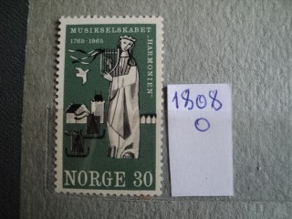 Фото марки Норвегия 1965г **