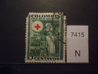 Фото марки Колумбия 1951г