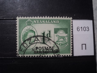 Фото марки Ньяссаленд 1963г