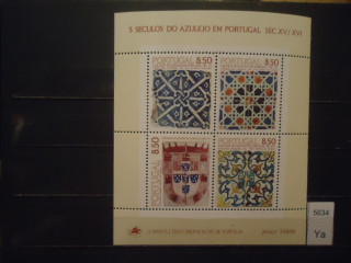 Фото марки Португалия блок 1981г (7 евро) **