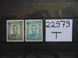 Фото марки Британская Южная Родезия 1937г *