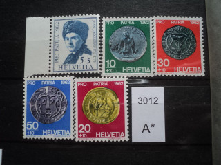 Фото марки Швейцария серия 1962г **