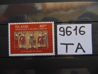 Фото марки Исландия марка 2000г **