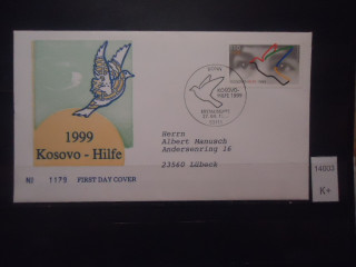 Фото марки Косово конверт