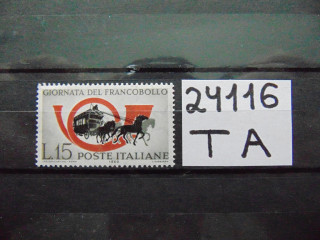 Фото марки Италия марка 1960г **