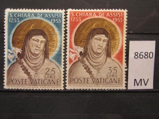 Фото марки Ватикан 1953г серия *