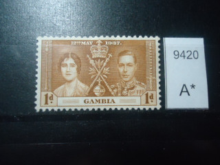 Фото марки Брит. Гамбия 1937г *
