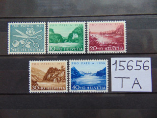 Фото марки Швейцария серия 1956г **