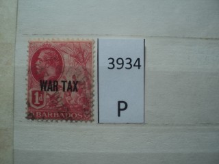 Фото марки Брит. Барбадос 1917г