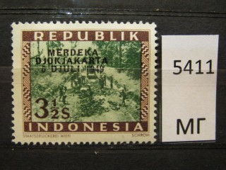 Фото марки Индонезия 1949г *