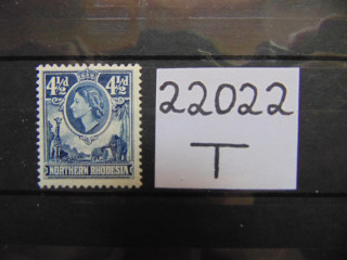 Фото марки Британская Северная Родезия 1953г **