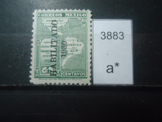 Фото марки Мексика 1930г надпечатка *