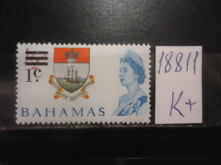 Фото марки Брит. Багамские острова 1966г надпечатка **