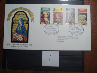 Фото марки Брит. Герсей 1972г конверт FDC