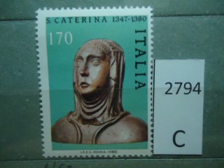 Фото марки Италия 1980г **