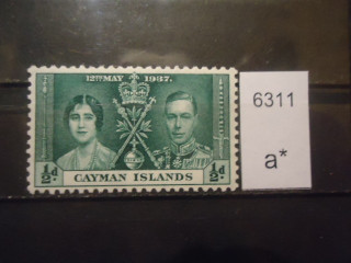 Фото марки Брит. Каймановы острова 1937г *