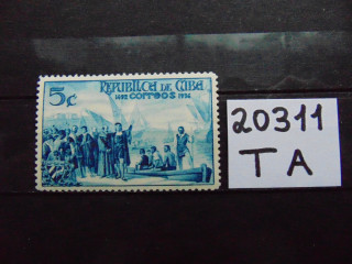 Фото марки Куба 1936г **