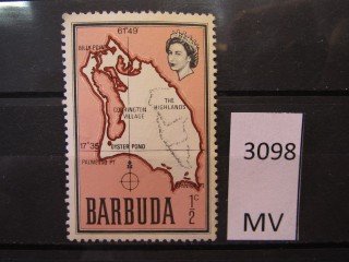 Фото марки Барбуда 1968г *