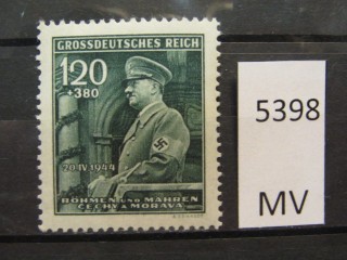 Фото марки Германская оккупация Чехословакии 1944г *