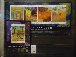Фото марки Микронезия 2012г живопись Ван Гог **