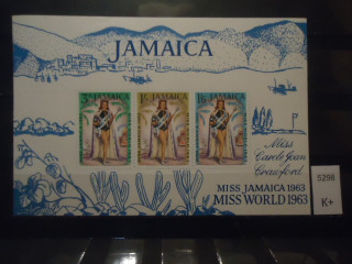 Фото марки Ямайка 1963г блок *