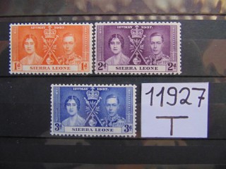 Фото марки Британская Сьерра Леоне серия 1937г **