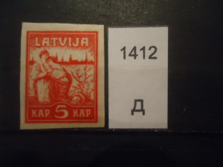 Фото марки Латвия 1919г *