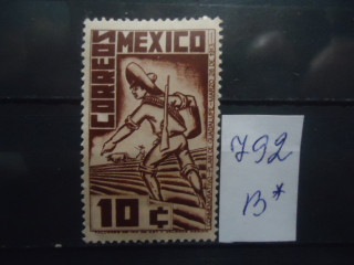 Фото марки Мексика 1938г *