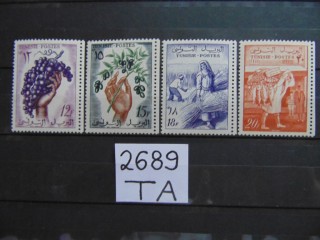Фото марки Французский Тунис 1956г **