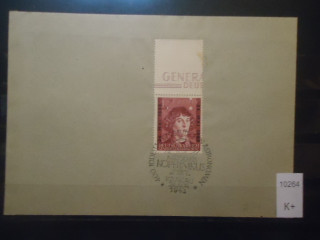 Фото марки Германская оккупация Польши 1943г конверт 