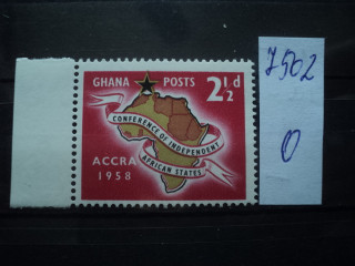Фото марки Гана 1958г **