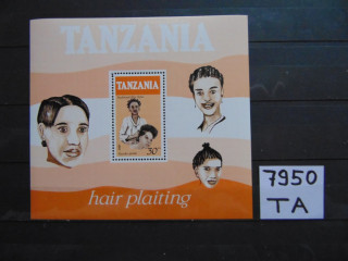 Фото марки Танзания блок 1987г **