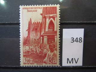 Фото марки Франц. Африка 1947г *