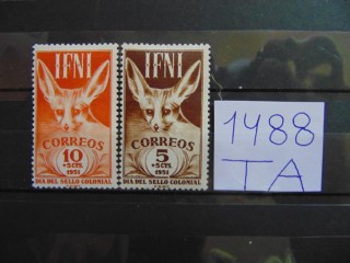 Фото марки Испанская Ифни 1951г *