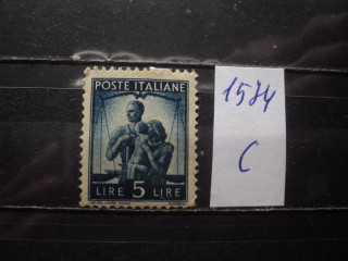 Фото марки Италия 1945г *