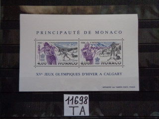 Фото марки Монако блок 1988г **