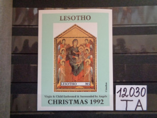 Фото марки Лесото блок 1992г **