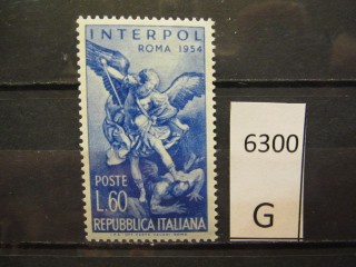 Фото марки Италия 1954г *