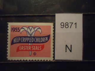 Фото марки США 1955г В помощь детям - инвалидам **