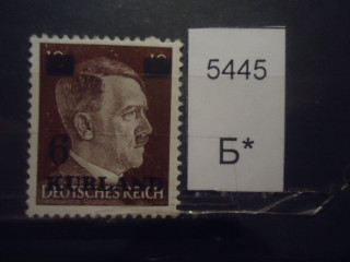 Фото марки Германская оккупация Курляндии 1945г *