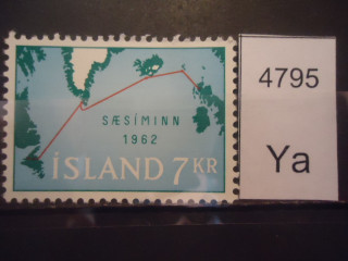 Фото марки Исландия 1962г **
