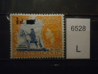 Фото марки Брит. Басутоленд 1959г надпечатка **