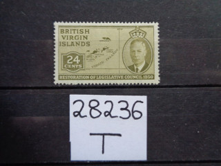 Фото марки Британские Виргинские Острова 1951г **