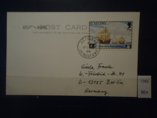 Фото марки Святая Елена почтовая карточка