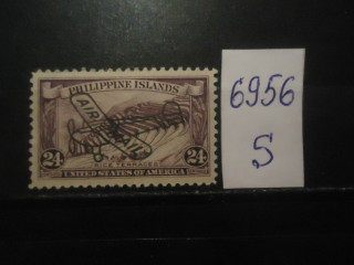 Фото марки Филиппины 1933г надпечатка *