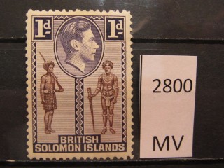 Фото марки Соломоновы острова 1939г *